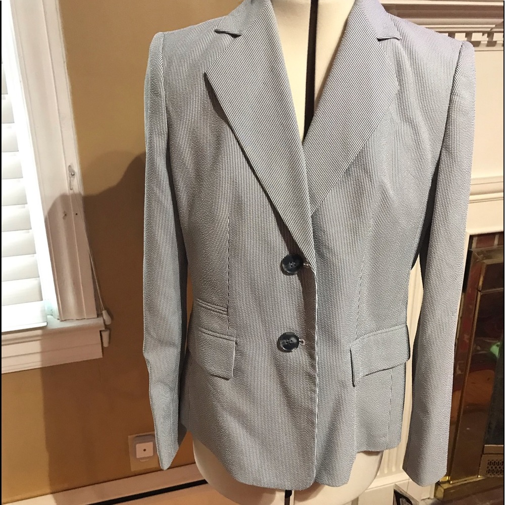 Evan Picone Seersucker Pant Suit NWT